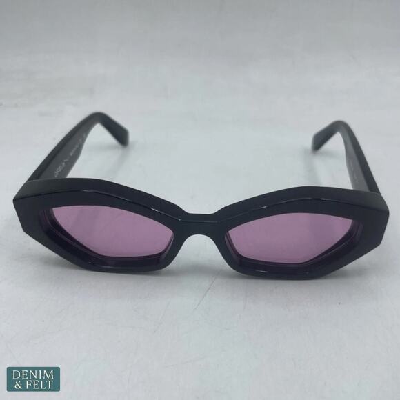 Off-White Hilo Cat-Eye Sunglasses Black Pink Lens Acetate Made in Italy NEW main image 15